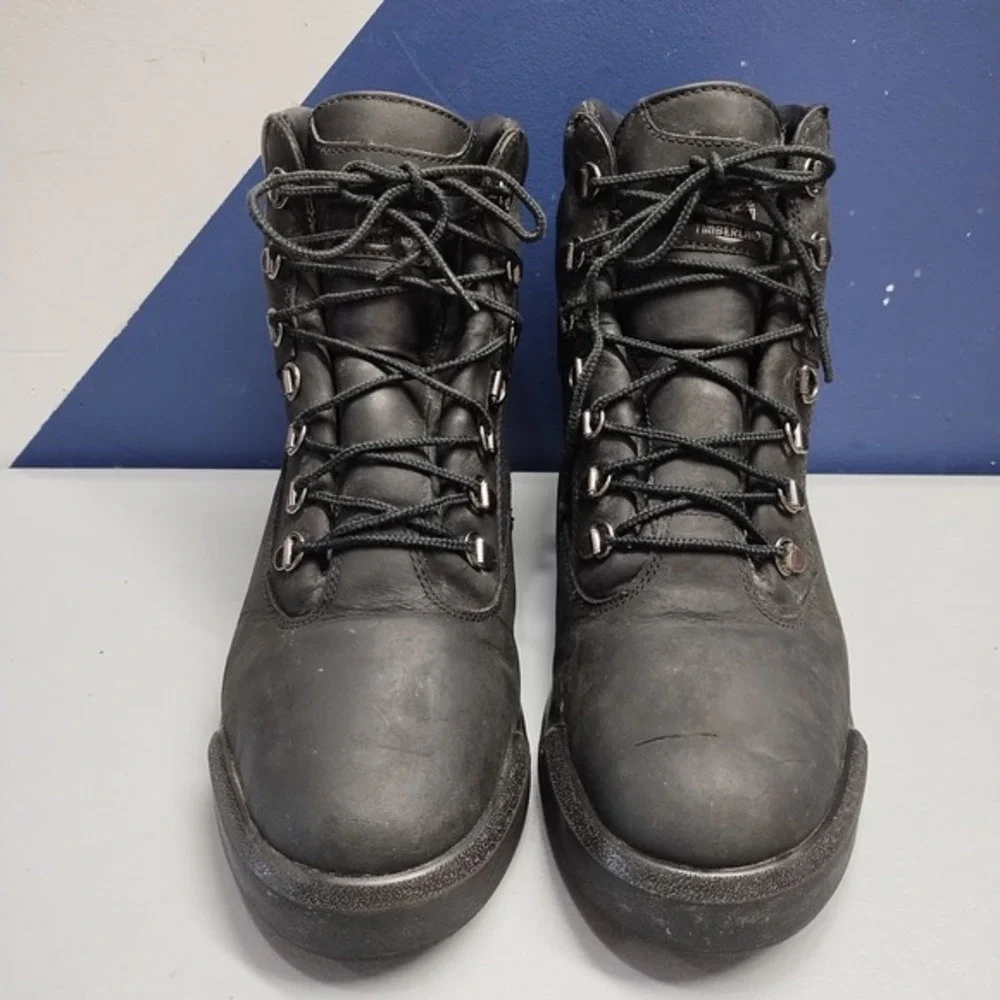 Timberland Field Hiking Boots Mens US Size 10‎ Black Waterproof Workwear Lace Up